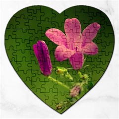 Campanula Close Up Jigsaw Puzzle (heart)