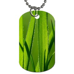 Grass Dog Tag (one Sided) by Siebenhuehner