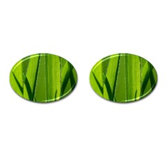 Grass Cufflinks (oval)