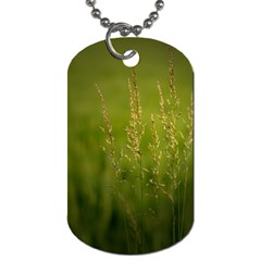 Grass Dog Tag (one Sided)