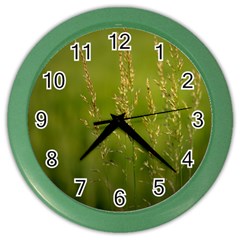 Grass Wall Clock (color) by Siebenhuehner