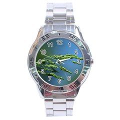 Waterdrops Stainless Steel Watch (men s) by Siebenhuehner