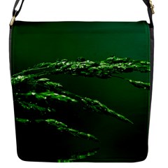 Waterdrops Flap Closure Messenger Bag (small) by Siebenhuehner