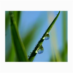 Waterdrops Glasses Cloth (small, Two Sided) by Siebenhuehner