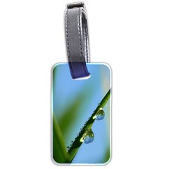 Waterdrops Luggage Tag (two Sides) by Siebenhuehner