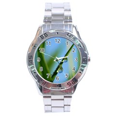 Waterdrops Stainless Steel Watch (men s) by Siebenhuehner