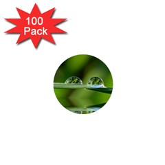 Waterdrops 1  Mini Button (100 Pack) by Siebenhuehner