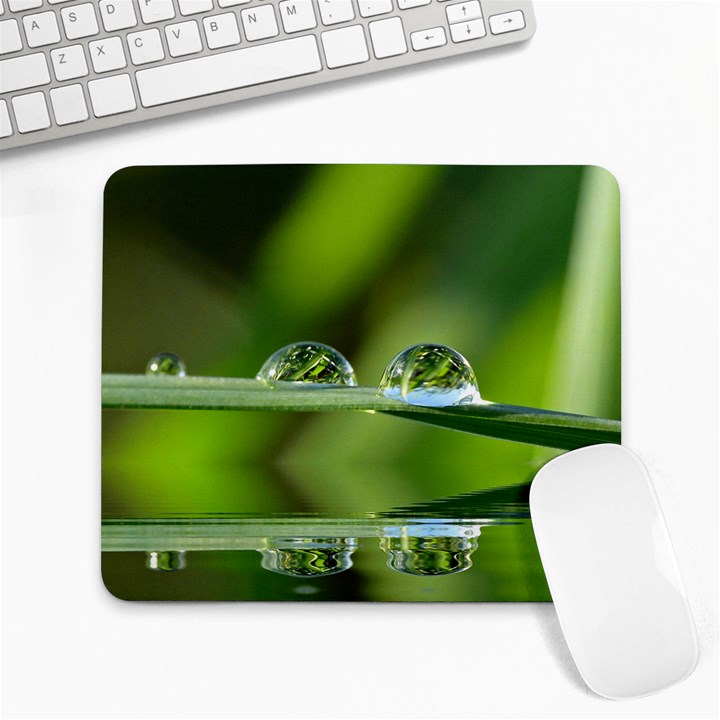 Waterdrops Large Mouse Pad (Rectangle)