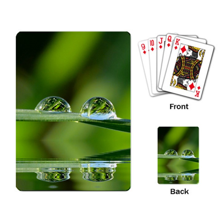 Waterdrops Playing Cards Single Design