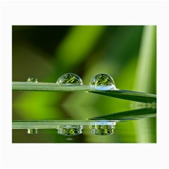 Waterdrops Glasses Cloth (small, Two Sided) by Siebenhuehner