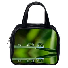 Waterdrops Classic Handbag (one Side) by Siebenhuehner