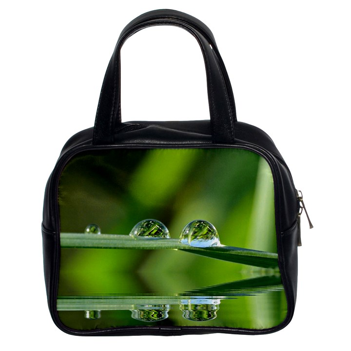 Waterdrops Classic Handbag (Two Sides)