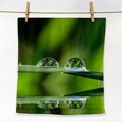 Waterdrops Face Towel