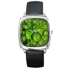 Magic Balls Square Leather Watch by Siebenhuehner