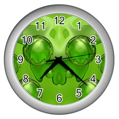 Magic Balls Wall Clock (silver) by Siebenhuehner