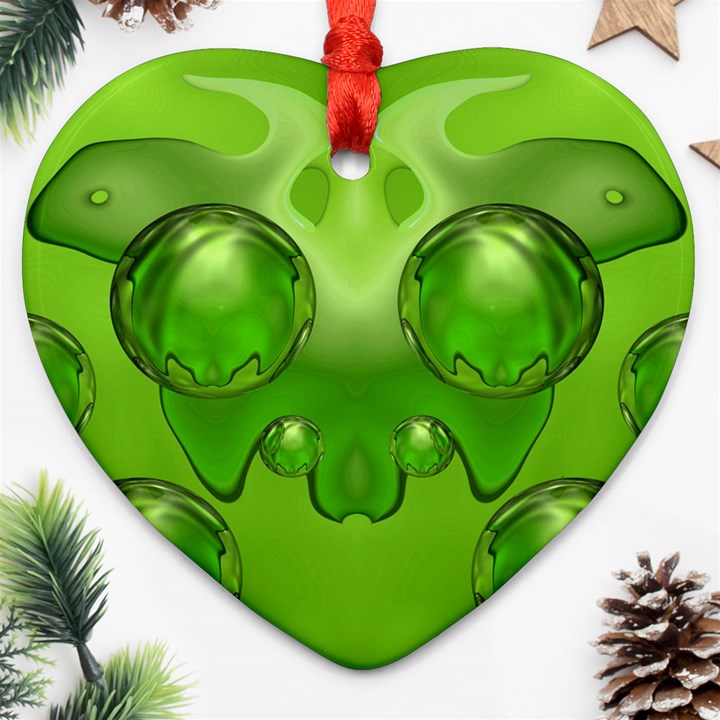 Magic Balls Heart Ornament (Two Sides)