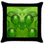 Magic Balls Black Throw Pillow Case Front