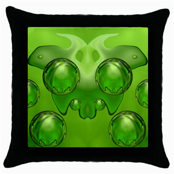 Magic Balls Black Throw Pillow Case