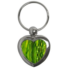 Green Bubbles  Key Chain (heart) by Siebenhuehner