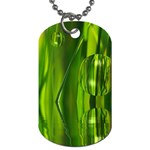 Green Bubbles  Dog Tag (Two-sided)  Front