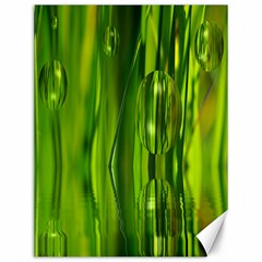 Green Bubbles  Canvas 12  X 16  (unframed) by Siebenhuehner