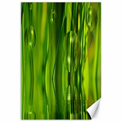 Green Bubbles  Canvas 12  X 18  (unframed) by Siebenhuehner