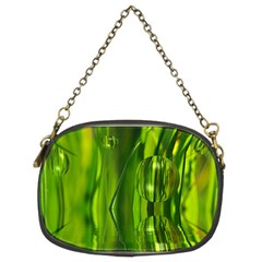 Green Bubbles  Chain Purse (two Sided)  by Siebenhuehner