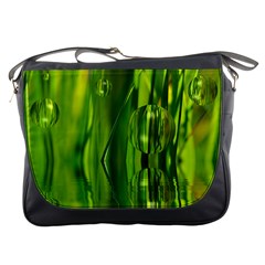 Green Bubbles  Messenger Bag by Siebenhuehner