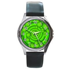 Magic Balls Round Metal Watch (silver Rim)