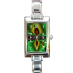 Magic Balls Rectangular Italian Charm Watch Front