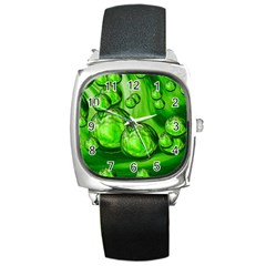 Magic Balls Square Leather Watch by Siebenhuehner