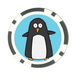 Hello Penguin Poker Chip Front