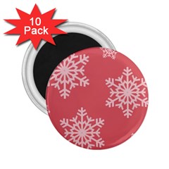 Let It Snow 2 25  Button Magnet (10 Pack) by PaolAllen