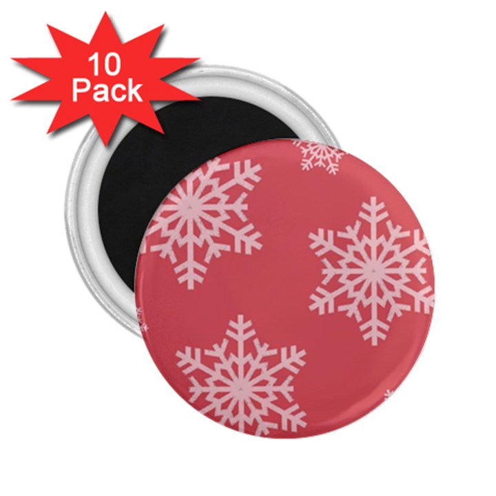 Let it snow 2.25  Button Magnet (10 pack)