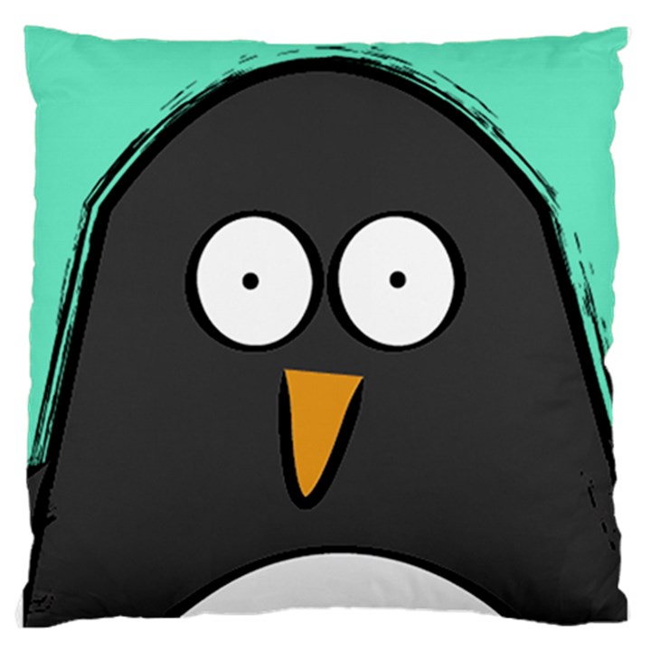 Penguin Close Up Large Cushion Case (Single Sided) 