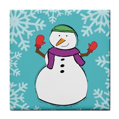 Snowman Ceramic Tile