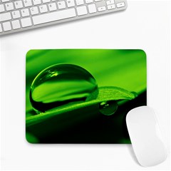 Green Drop Small Mouse Pad (rectangle) by Siebenhuehner