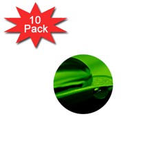 Green Drop 1  Mini Button (10 Pack) by Siebenhuehner