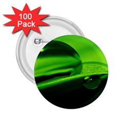 Green Drop 2 25  Button (100 Pack) by Siebenhuehner