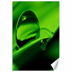 Green Drop Canvas 20  X 30  (unframed) by Siebenhuehner