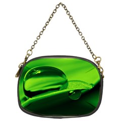 Green Drop Chain Purse (two Sided) 