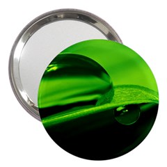 Green Drop 3  Handbag Mirror