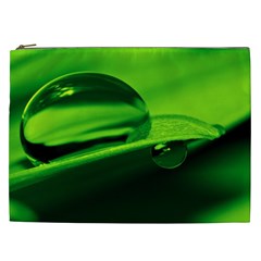 Green Drop Cosmetic Bag (xxl) by Siebenhuehner