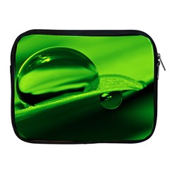 Green Drop Apple Ipad 2/3/4 Zipper Case by Siebenhuehner