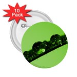 Green Drops 2.25  Button (10 pack) Front