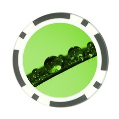 Green Drops Poker Chip by Siebenhuehner