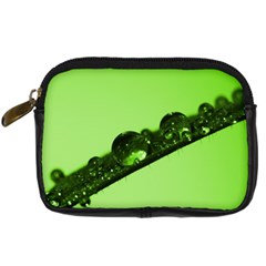 Green Drops Digital Camera Leather Case