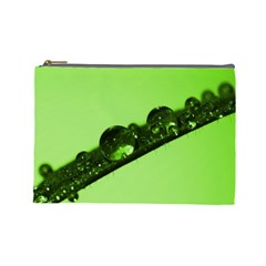 Green Drops Cosmetic Bag (large) by Siebenhuehner