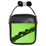 Green Drops Girl s Sling Bag Front