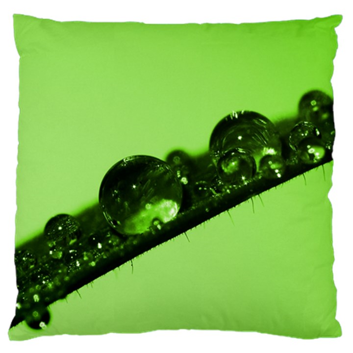 Green Drops Large Cushion Case (Single Sided) 